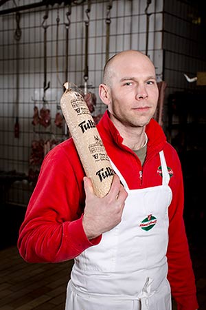 Wurstproduktion aus Meisterhand